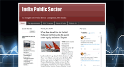 Desktop Screenshot of indiapublicsector.com